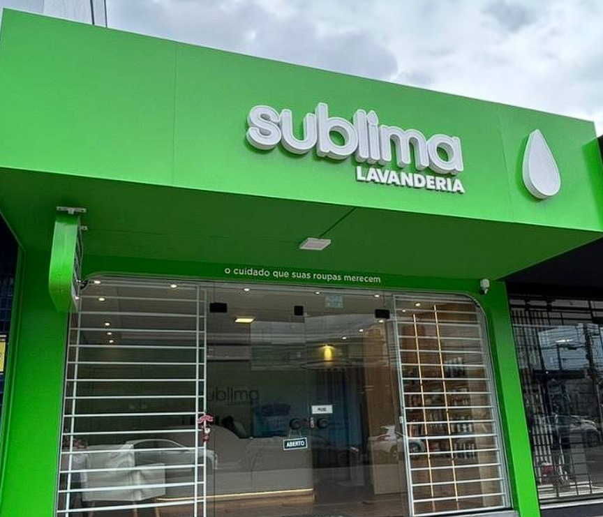 Fachada oficial da Sublima Lavanderia em Tubarão - SC